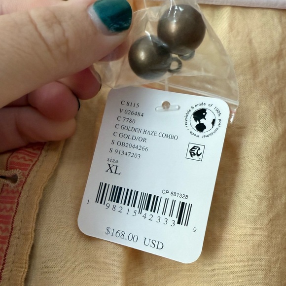 Free People Golden Haze Vintage-Inspired Military-Style Jacket - Picture 4 of 7